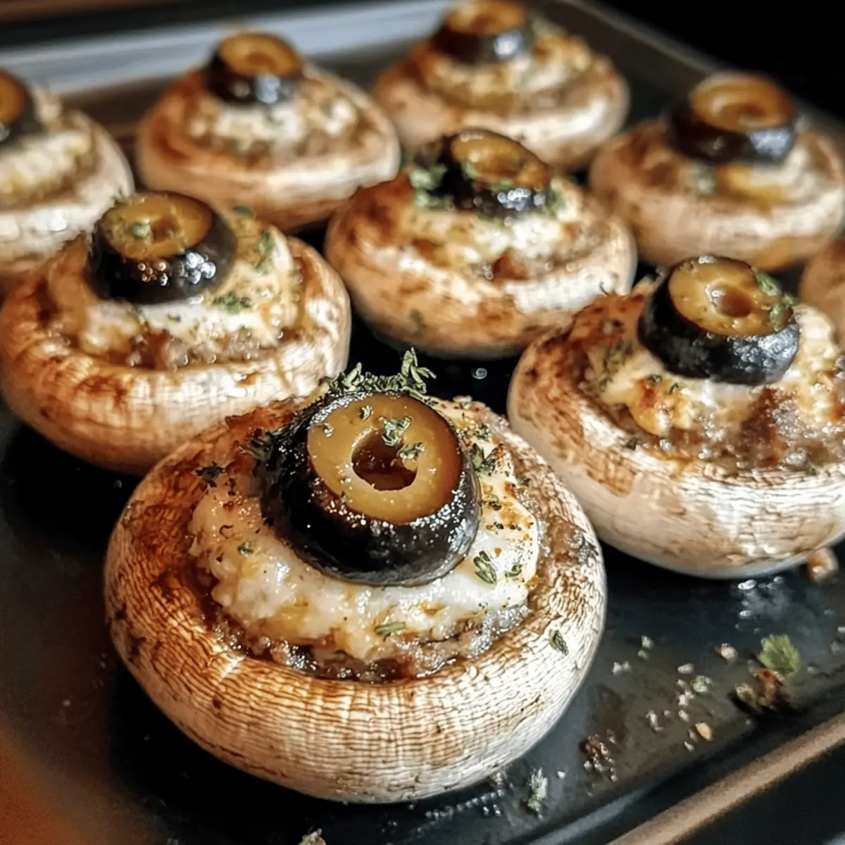 Gefüllte Pilz-Augäpfel für dein Halloween Fest