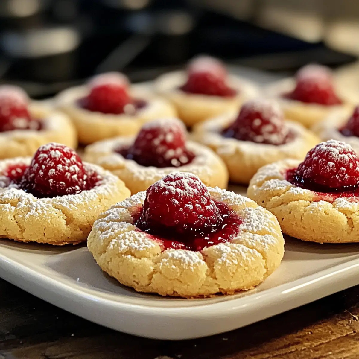 Raspberry-Almond-Thumbprint-Cookies Einfach und Lecker