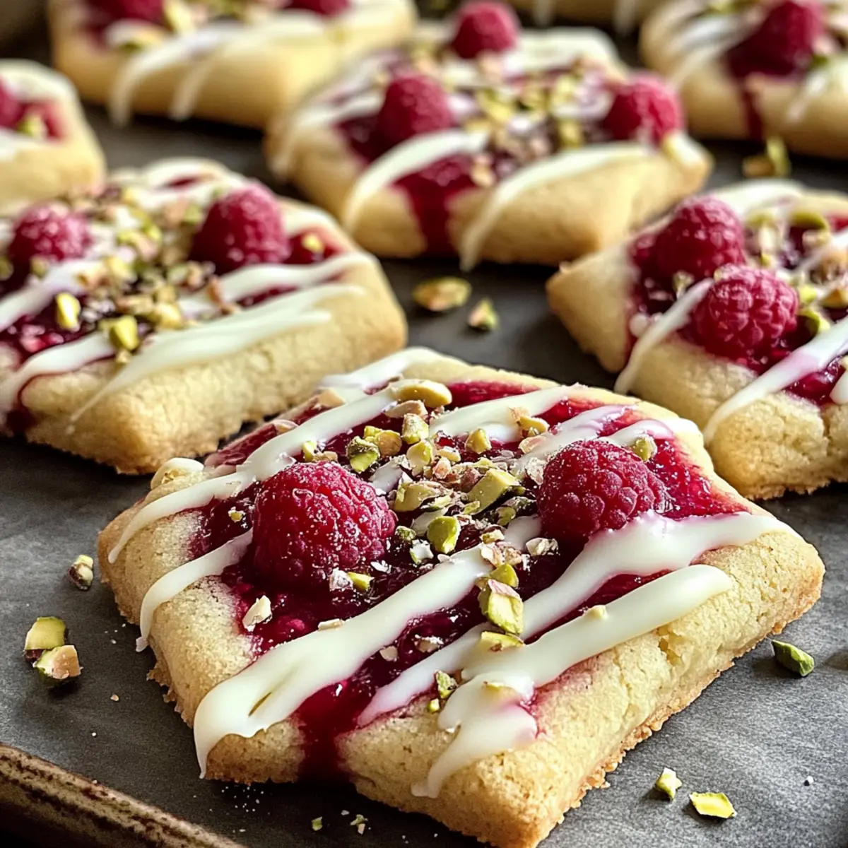 Himbeerplätzchen mit weißer Schokolade verzaubern