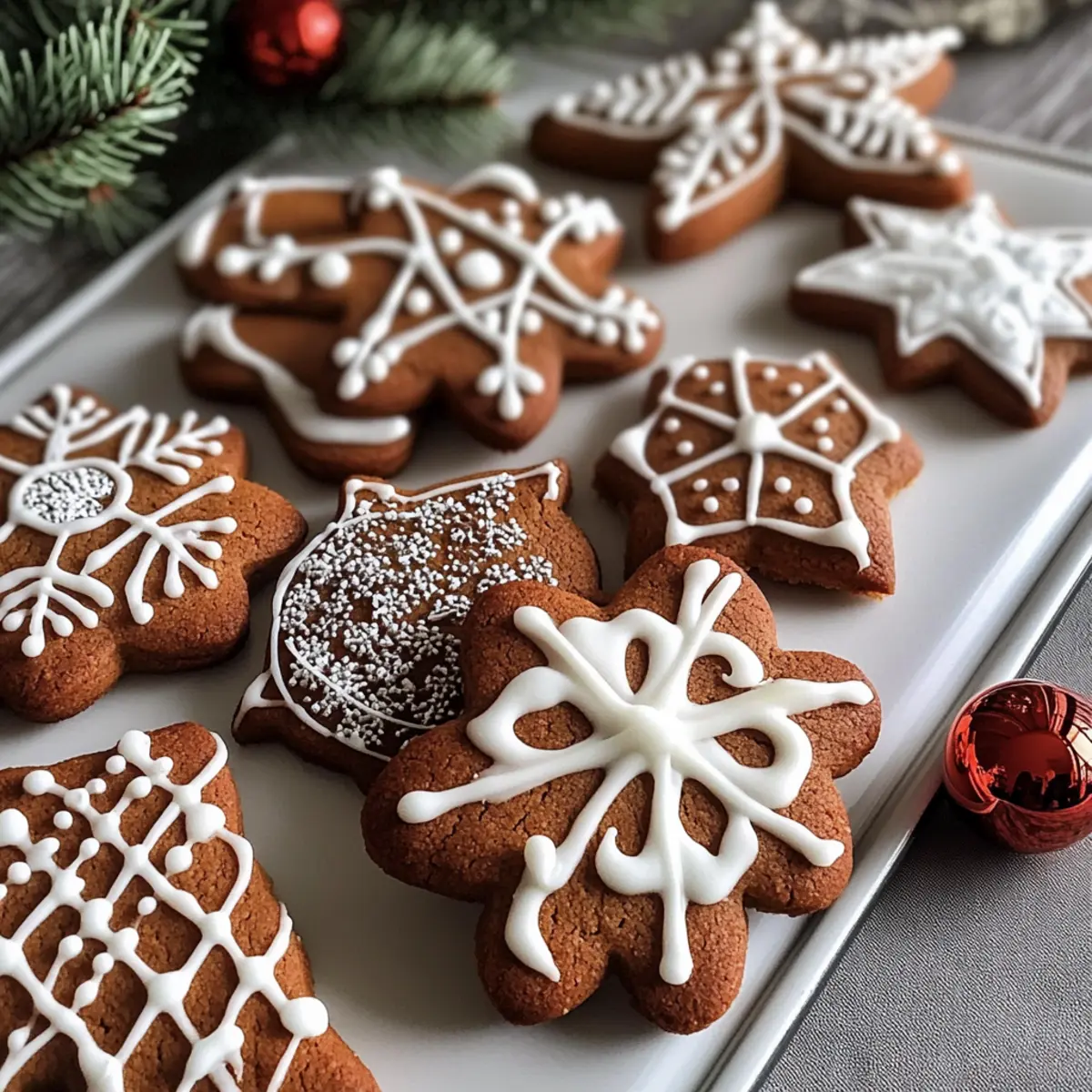 Lebkuchen-Plätzchen für ein festliches Weihnachtsfest
