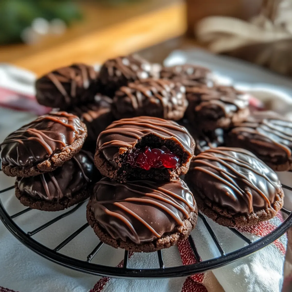 Schokoladen Spritzgebäck mit zwei köstlichen Füllungen