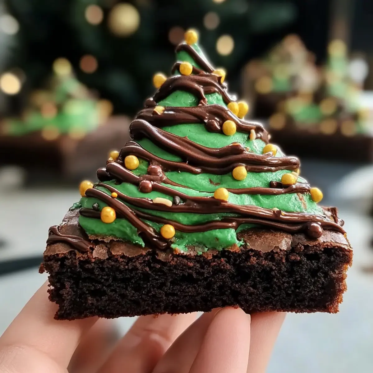 Weihnachtsbaum Brownies: Festliche Leckerei für alle