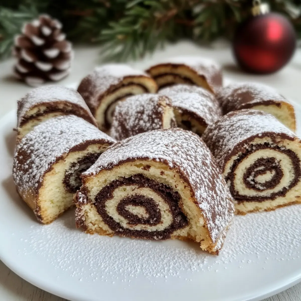baumstamm-Plätzchen – mit Schoko-Vanille-Geschmack und Zimt