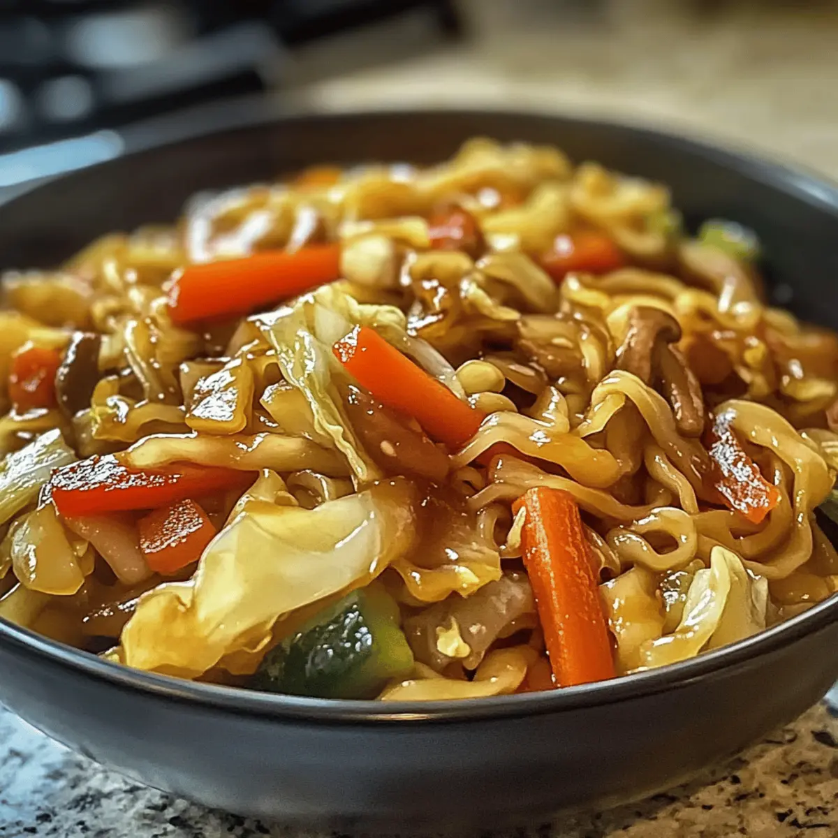 Chinakohl-Nudelpfanne in 15 Minuten zubereitet