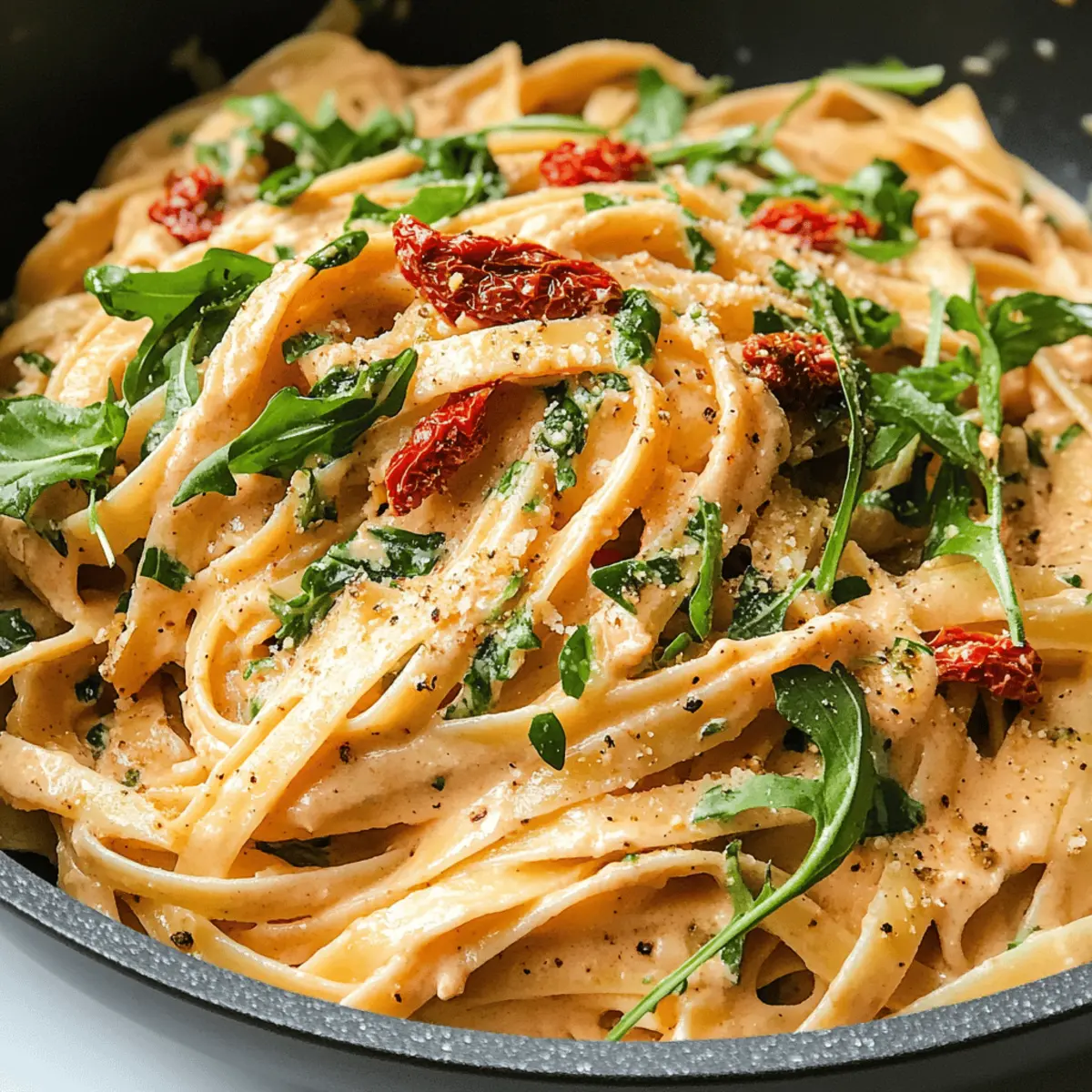 Sonn-getrocknete Tomaten Pasta für vegane Genießer