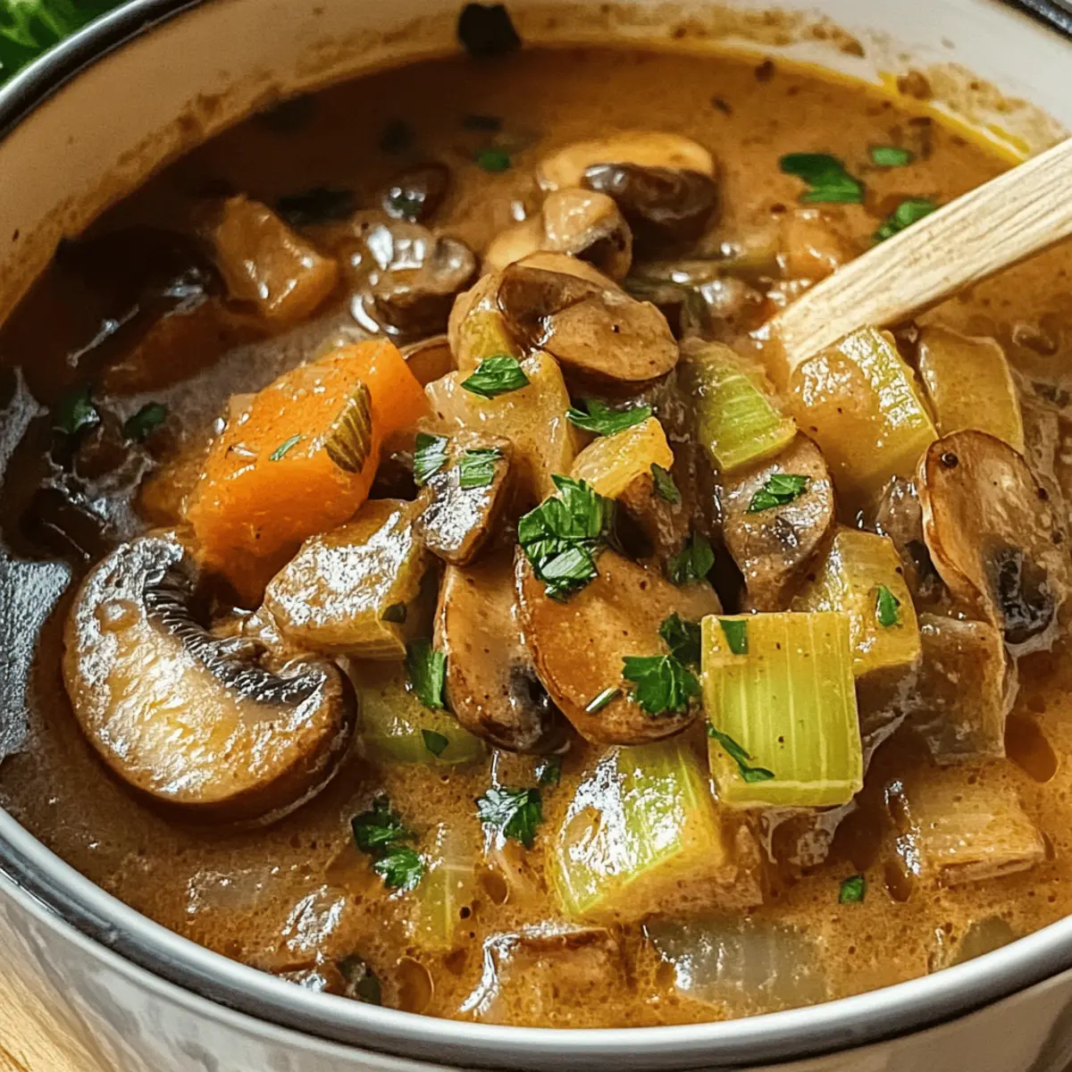 Veganes Lauch-Pilz-Gulasch für Wohlfühlmomente
