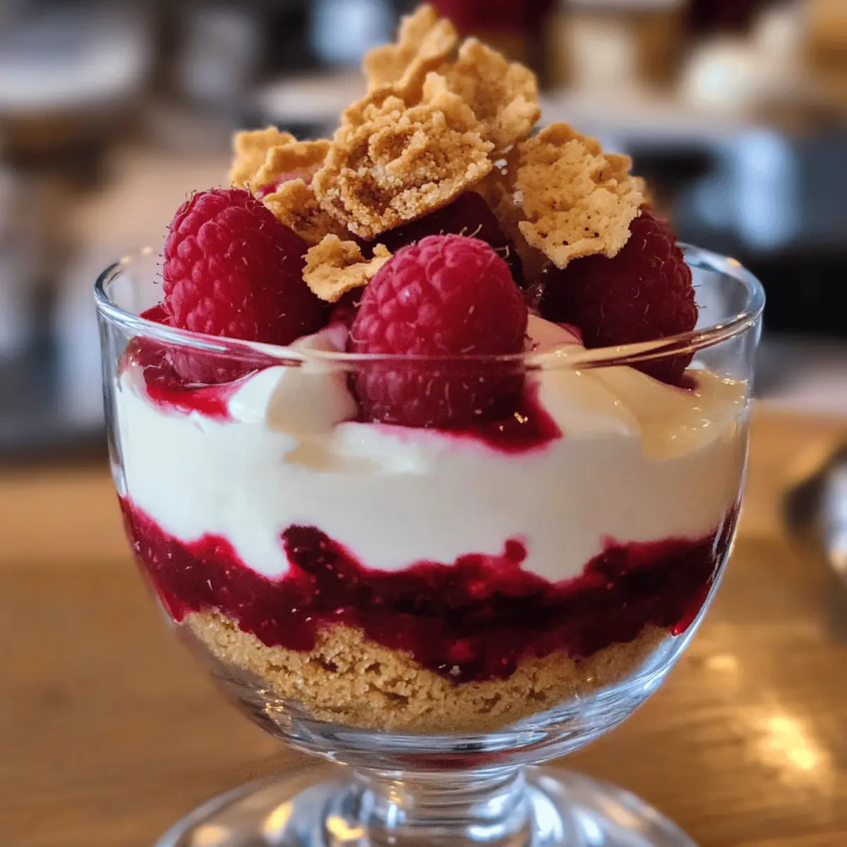 Spekulatius-Dessert mit Himbeeren – Schnell und Einfach