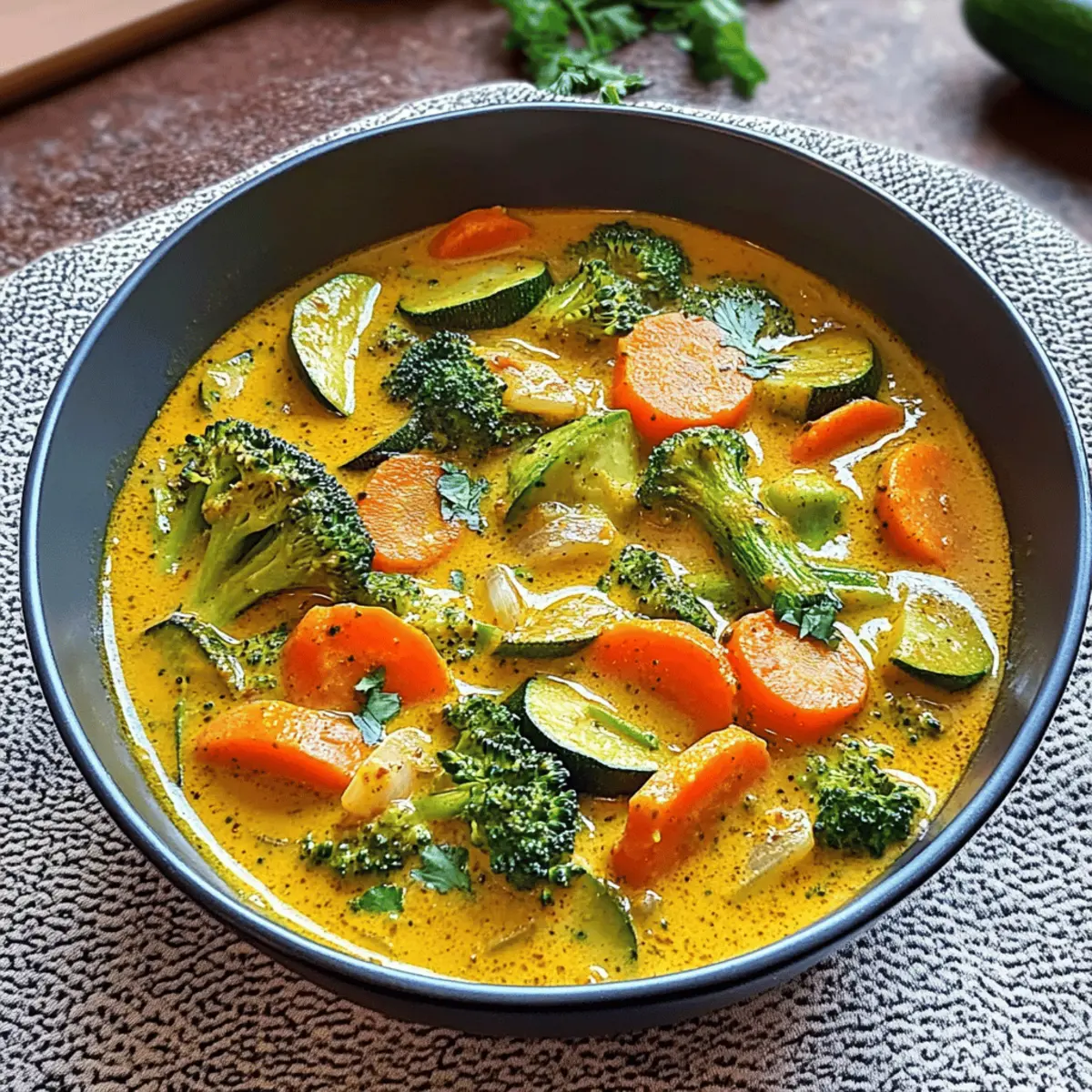 Geschmackvolles Gemüse-Curry mit Kokosmilch