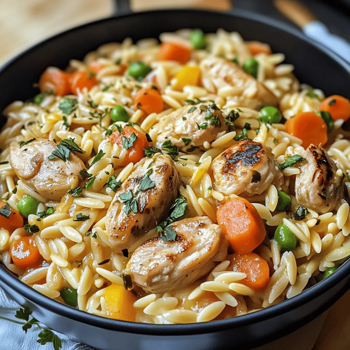 Onepot Orzo-Wikinger-Topf für schnelle Abende