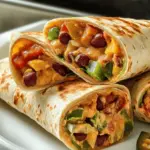 Vegetarische Wraps im mexikanischen Stil