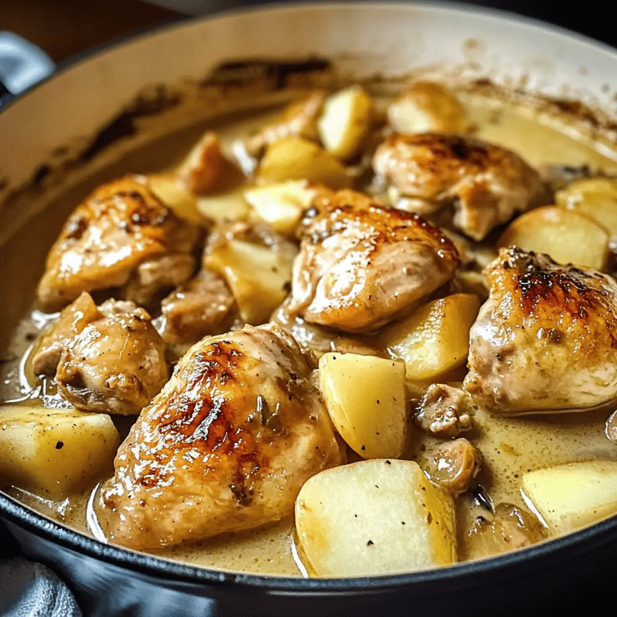 Französisches Apfelwein-Huhn für gemütliche Abende