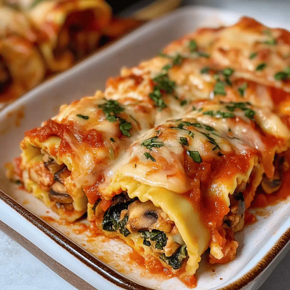 Vegane Lasagne Rollen für einen herzhaften Genuss
