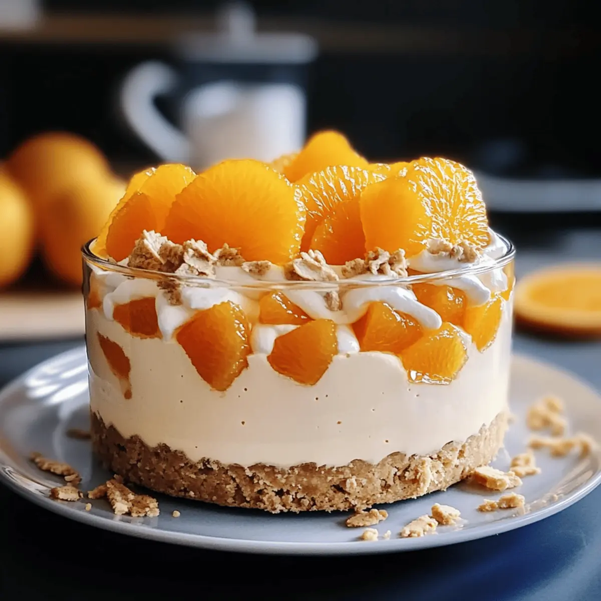 Festliche Spekulatius Mandarinen Quark Creme genießen