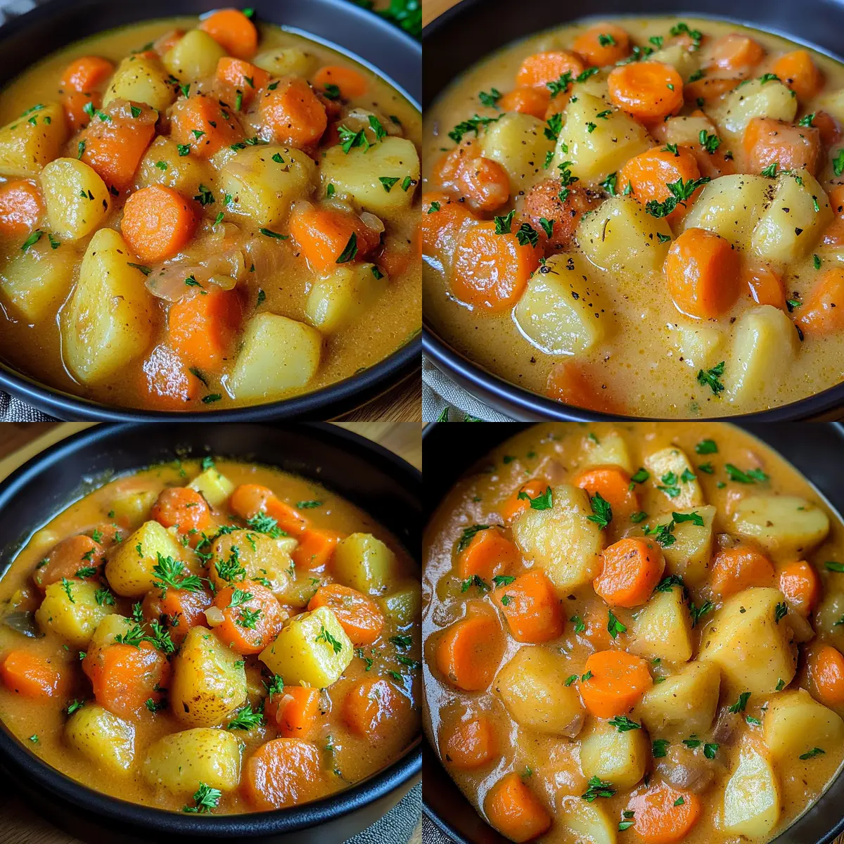 Mohren und Kartoffel Eintopf: Komfort für kalte Tage