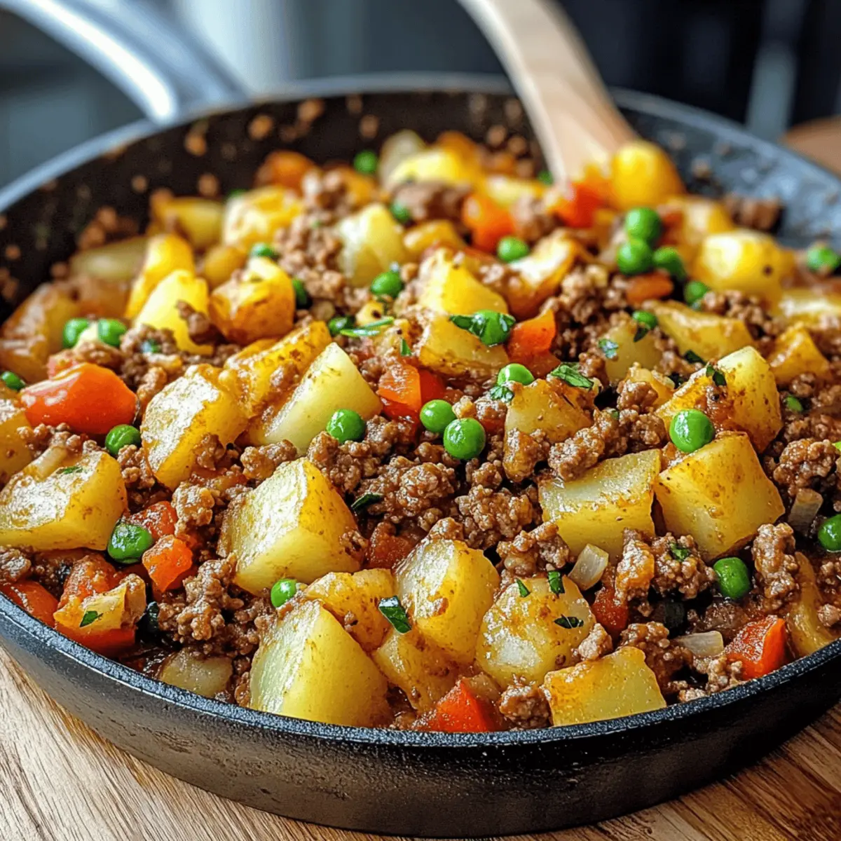 Kartoffelpfanne mit Hackfleisch für jeden Geschmack