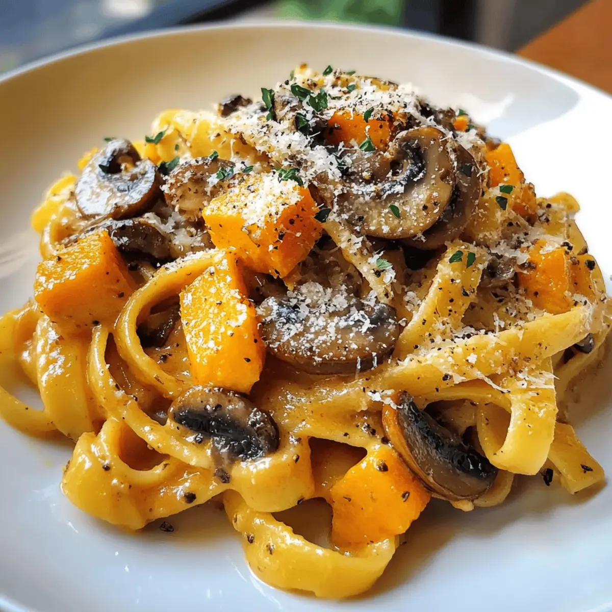 Kürbis-Pilz-Pasta: Ein schnelles Herbstgericht