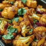 Fried cauliflower with honey curry