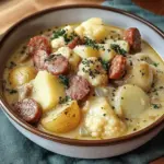 Blumenkohl Kartoffel Eintopf Würstchen