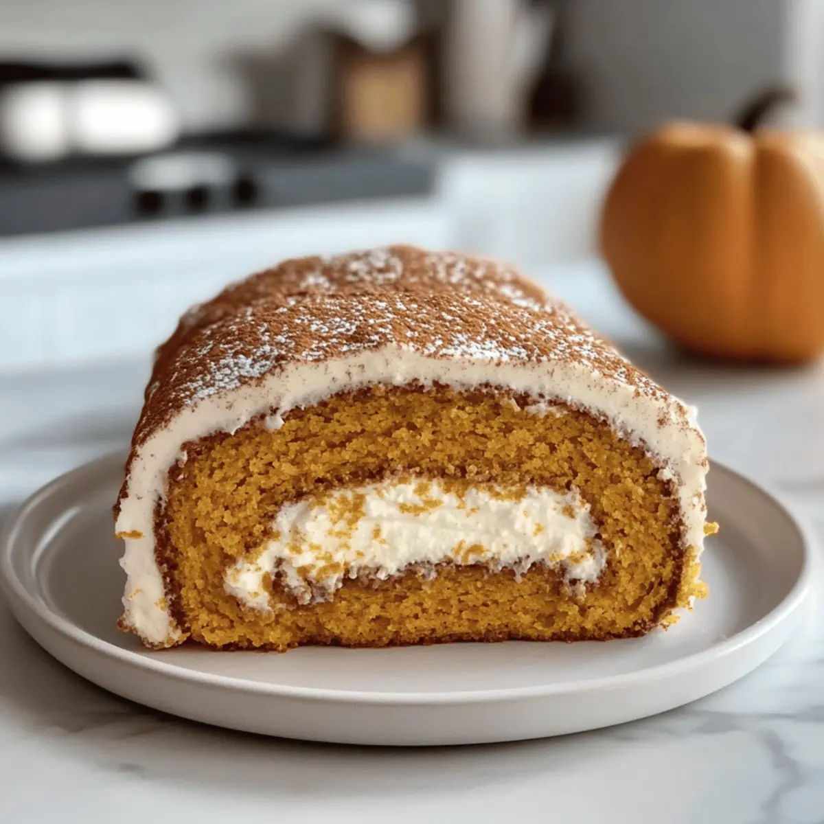 Herbstlicher Kürbisgewürz-Rollkuchen für jeden Anlass