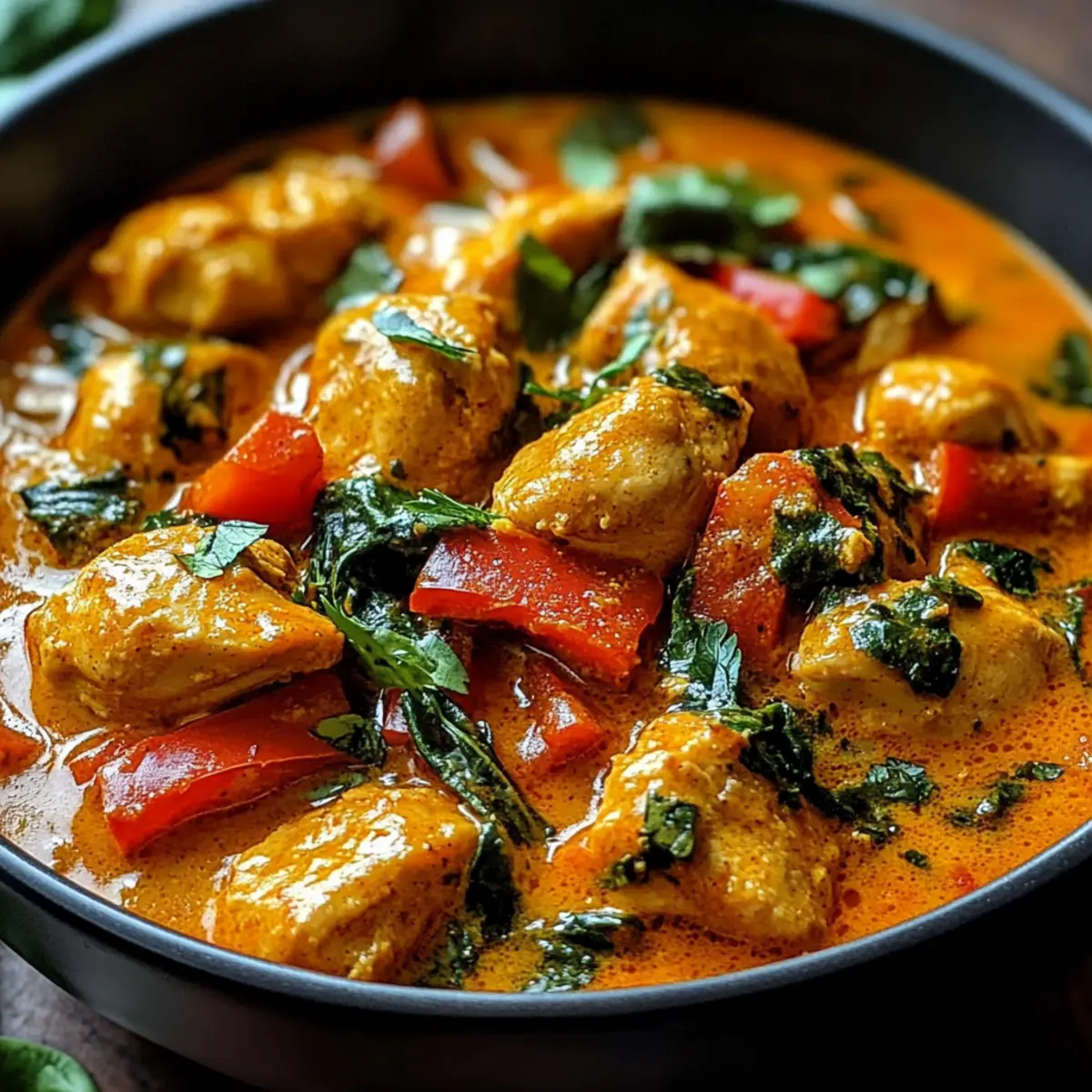 Afrikanisches Kokos-Hähnchen-Curry für Genießer