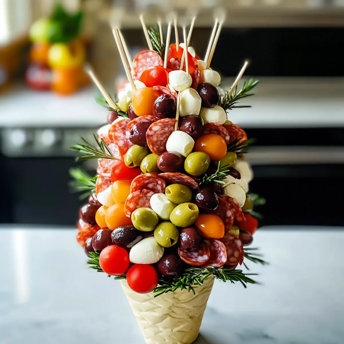 Antipasti Turm: Festliche Geschmacksexplosion