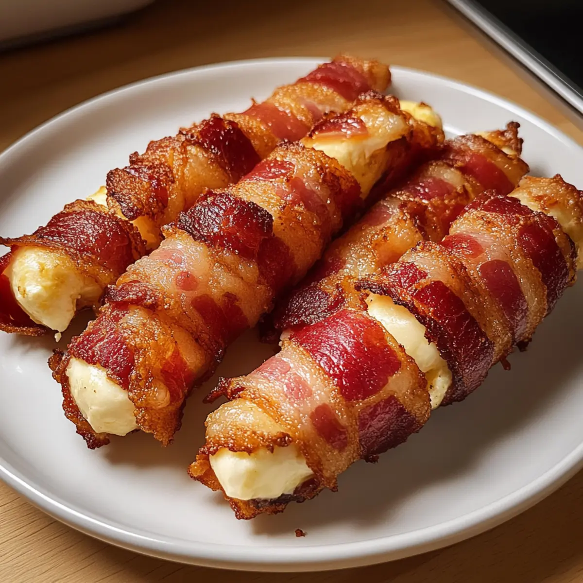 Bacon‑umwickelte Mozzarella‑Sticks leicht gemacht