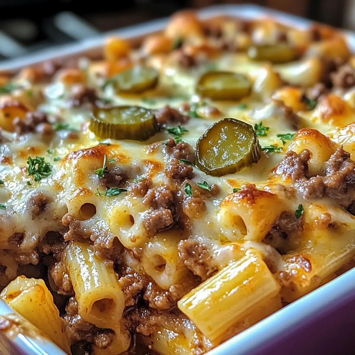 Big Mac Nudelauflauf mit Kult-Dressing für Familien