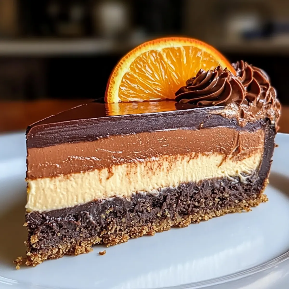 Schokoladen-Orange-Käsekuchen für besondere Anlässe