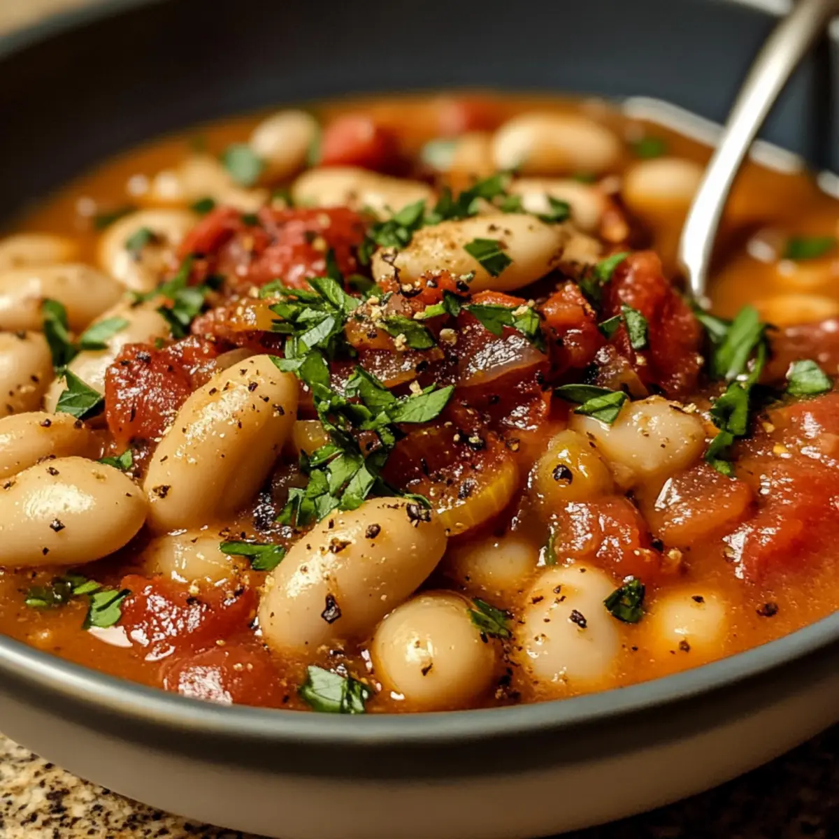 Cremige Tomaten-Bohnen-Pfanne für echte Genießer