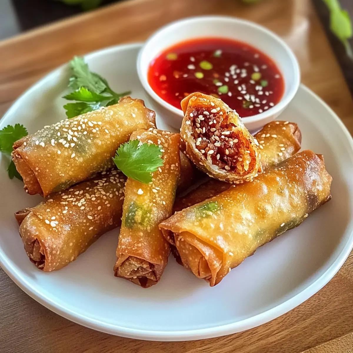 Crispy Frühlingsrollen Heißluftfritteuse Schnell und Lecker