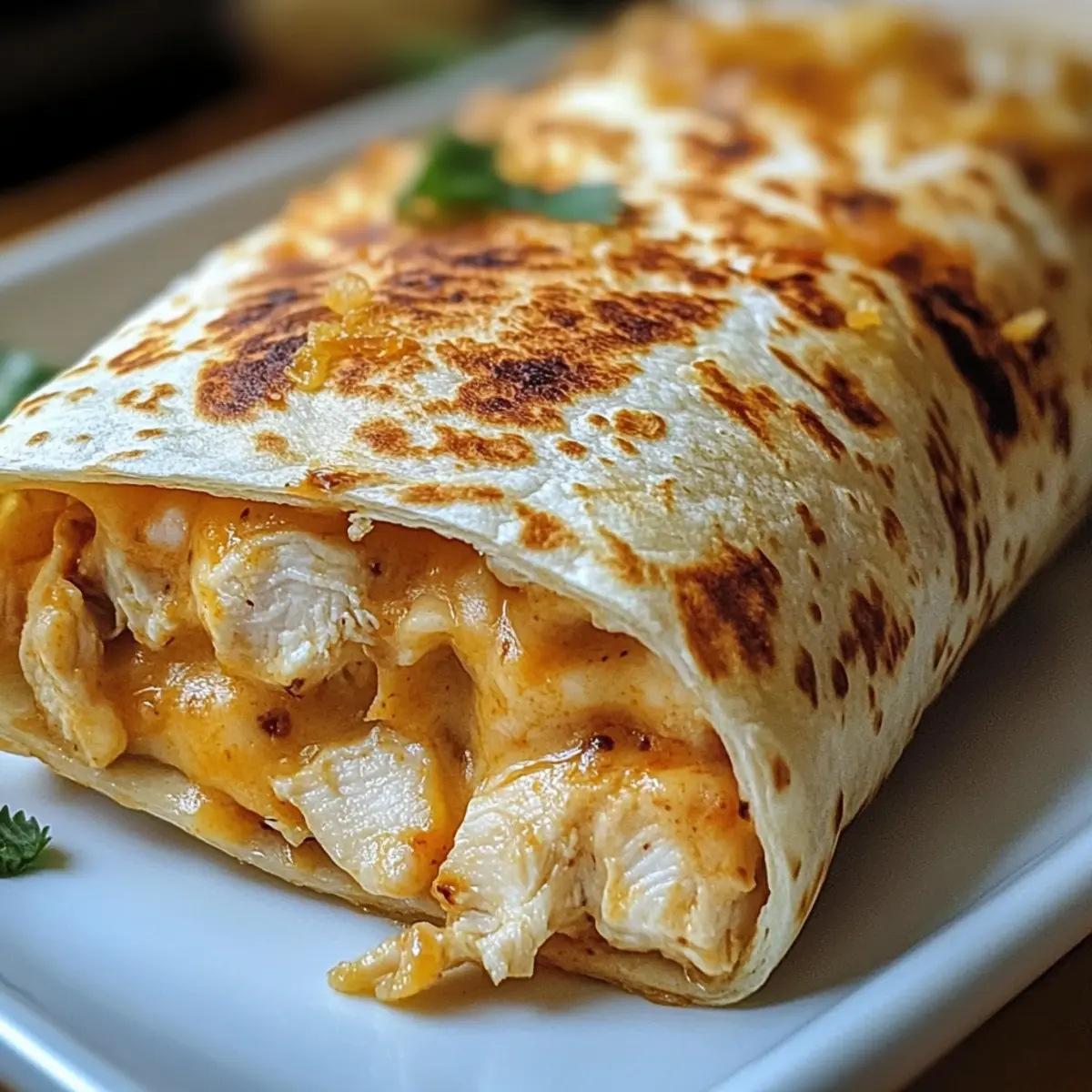 Käsegeschmack Hühnchen Wraps für schnelles Dinner