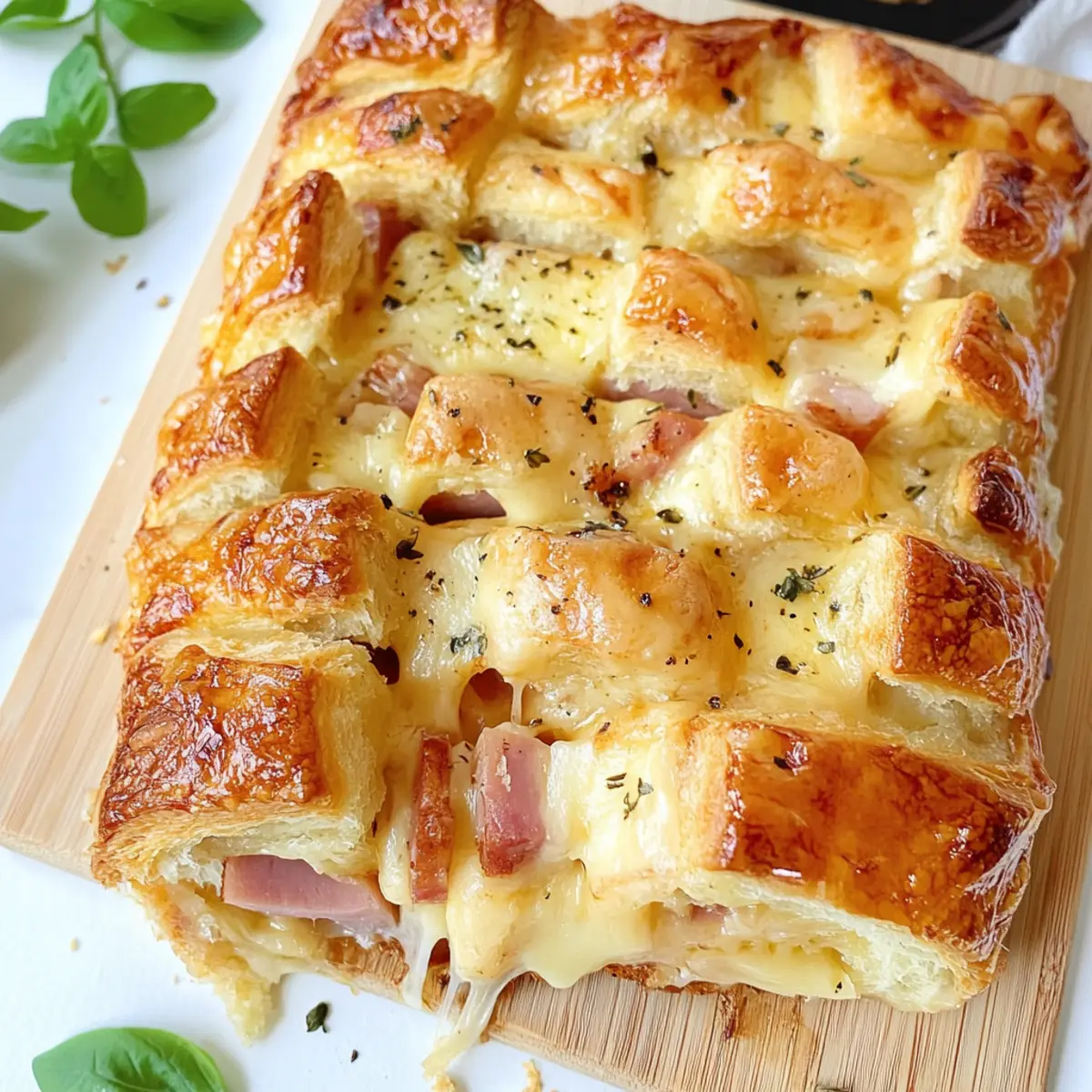 Käse Schinken Zupfbrot für den perfekten Snack