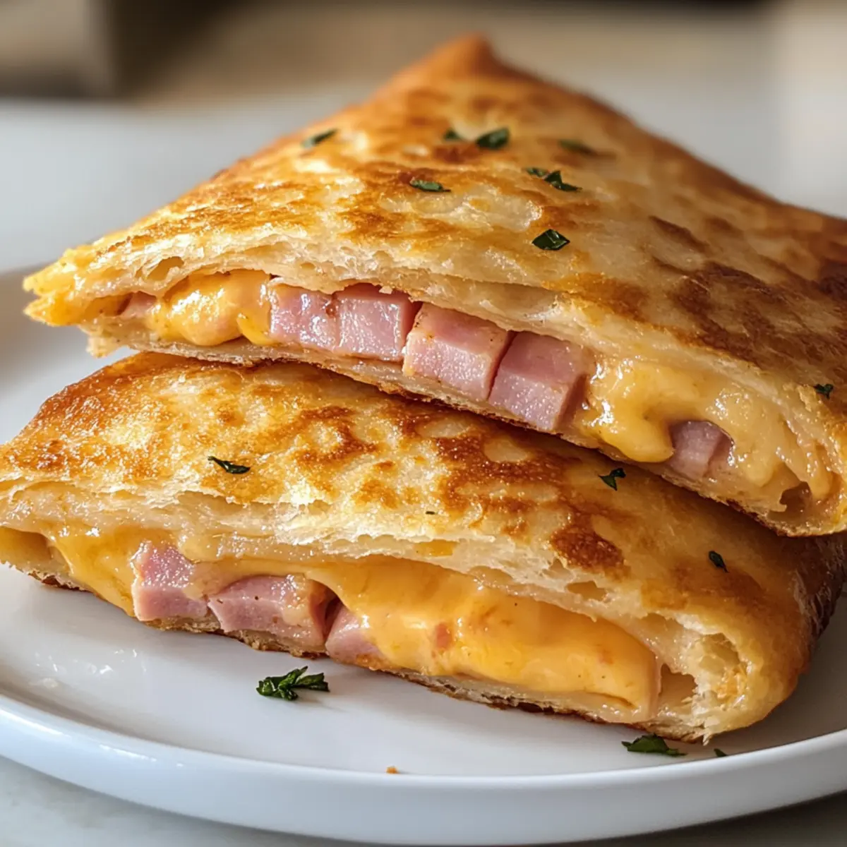 Schinken-Käse-Taschen im Airfryer einfach gemacht