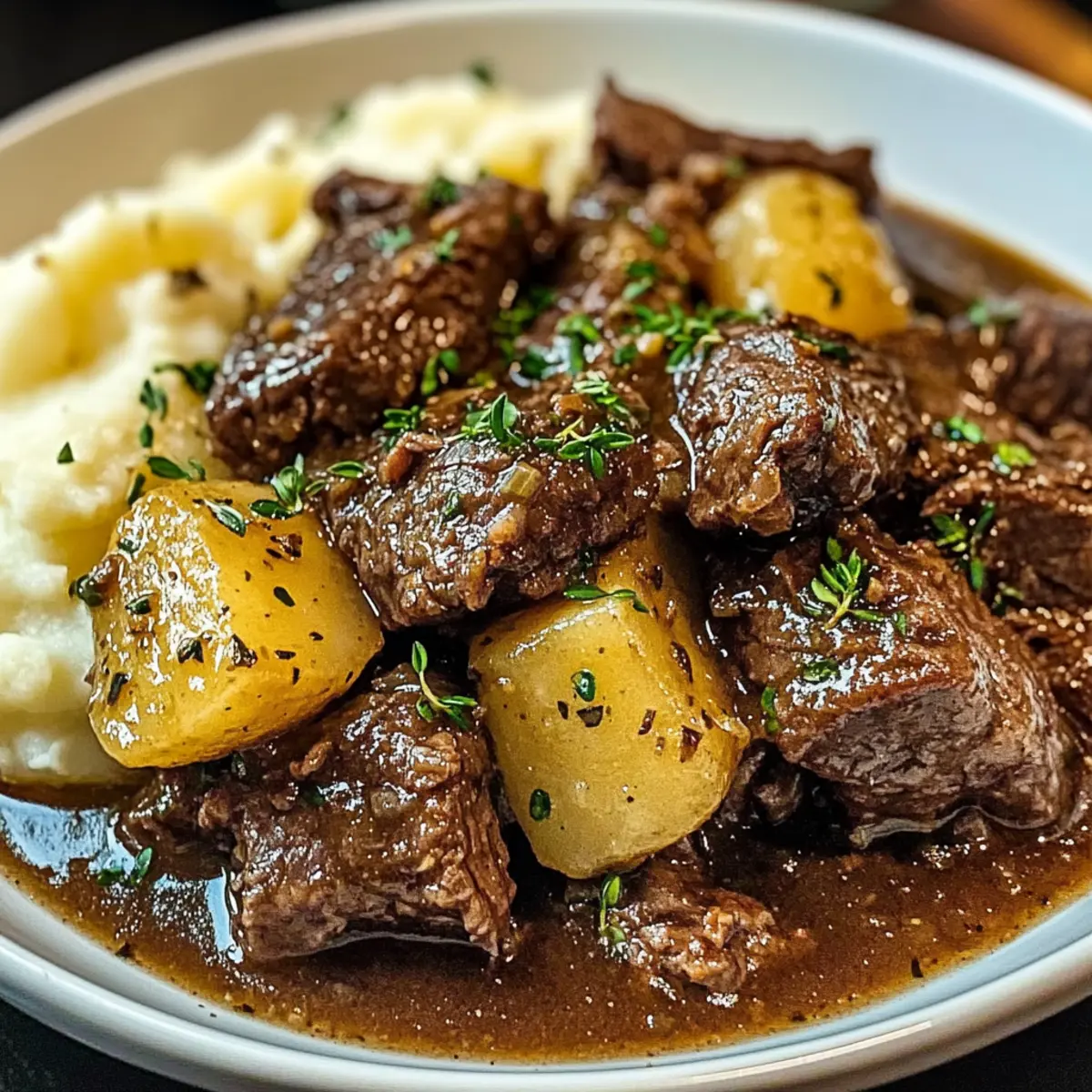 Langsame Kochzeit Knoblauch Butter Rindfleisch Rezept