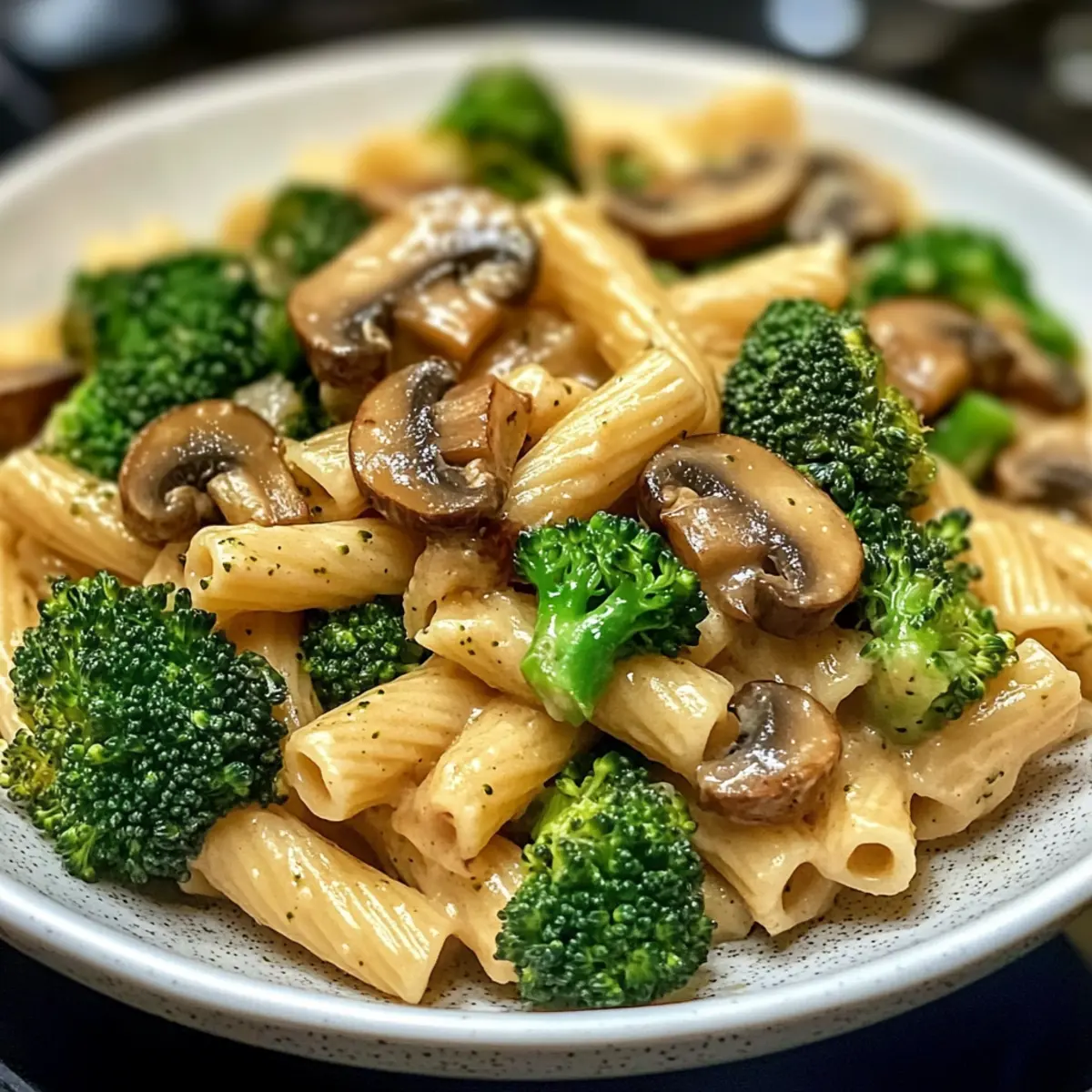 Vegane Pilz-Brokkoli-Pasta in nur 30 Minuten