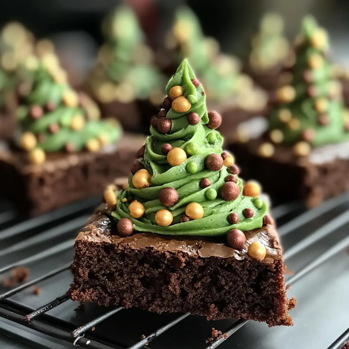 Weihnachtsbaum Brownies für die perfekte Festlichkeit