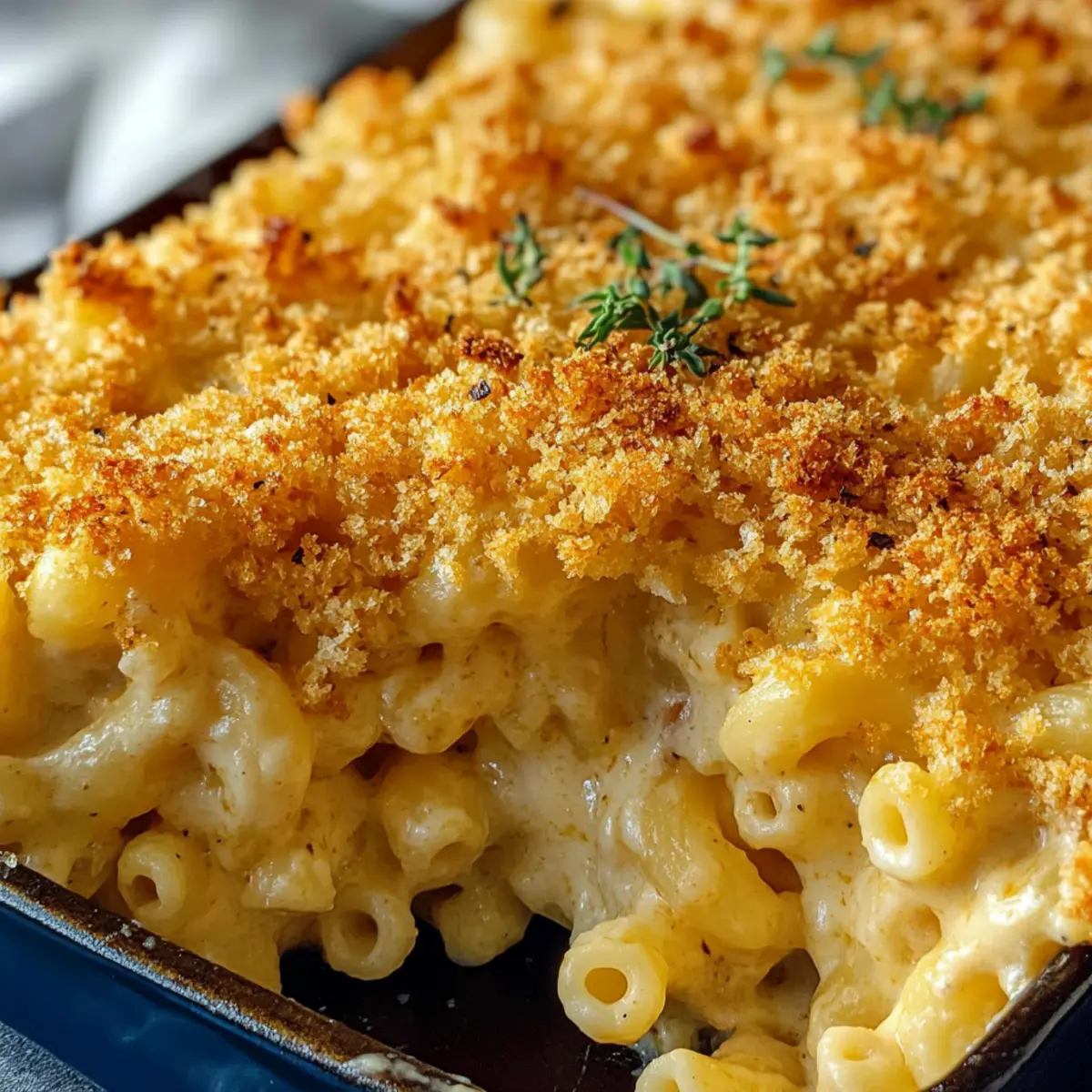 Cremige Überbackene Makkaroni und Käse für Genießer