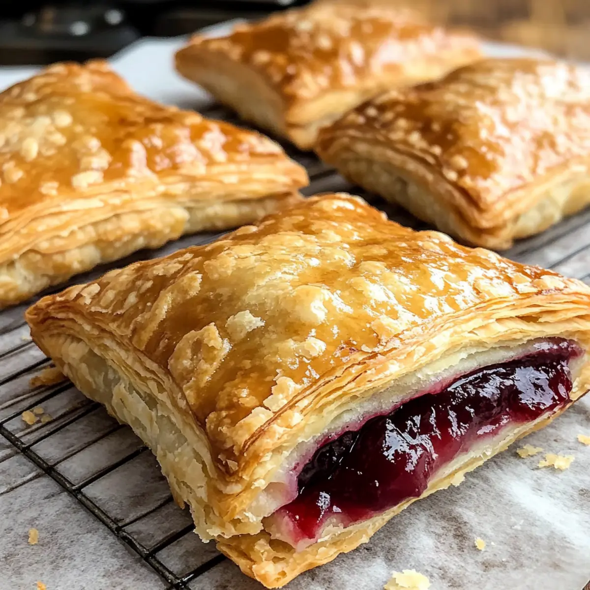 Kirschen Blätterteig-Taschen: Schnelles Dessert für jeden Tag