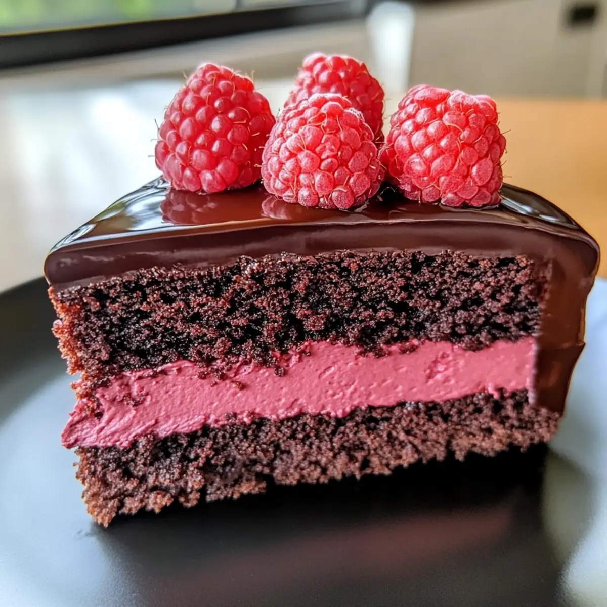 Schokoladen-Himbeer-Mousse-Kuchen für besondere Momente