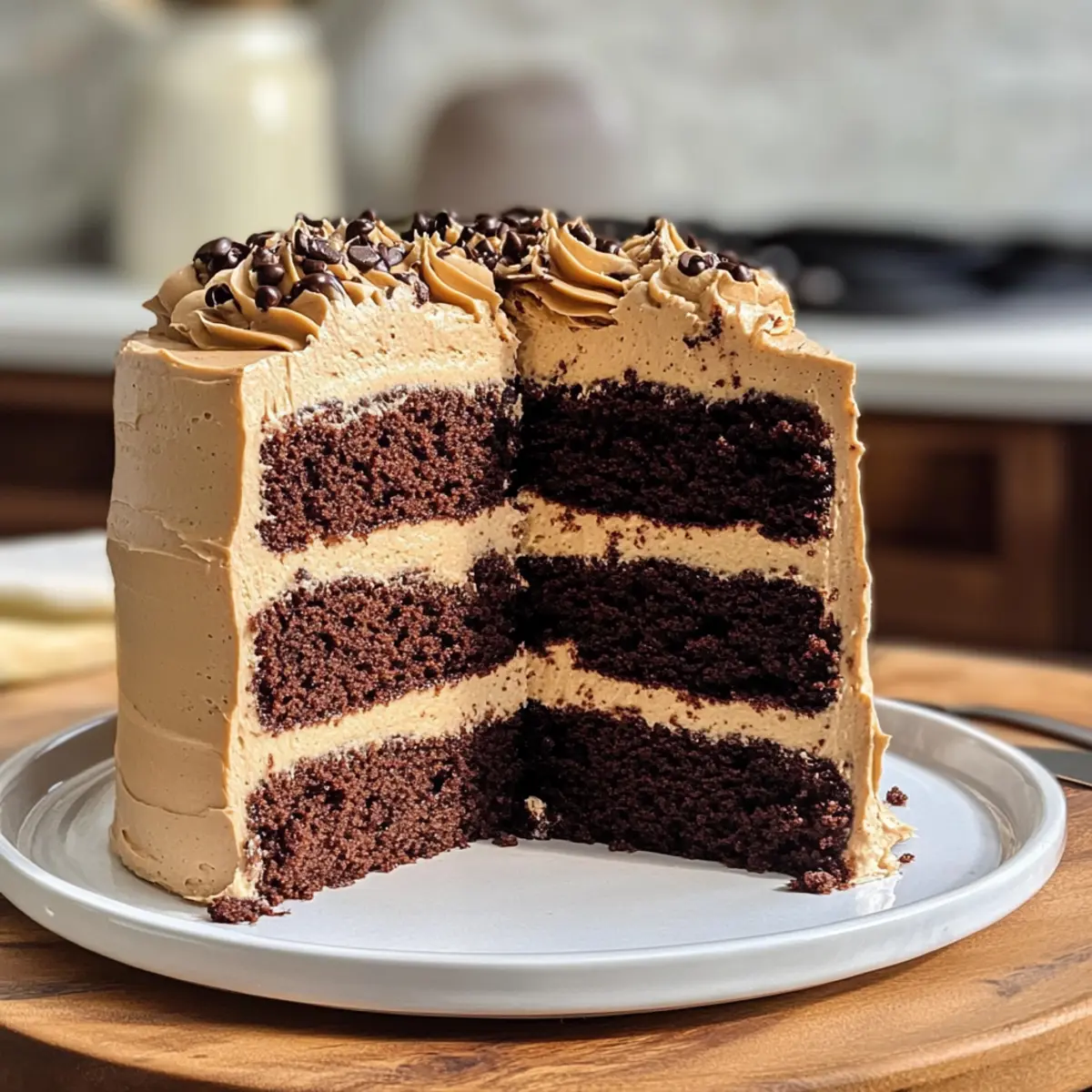 Kaffee Schokoladenkuchen für Kaffee-Liebhaber