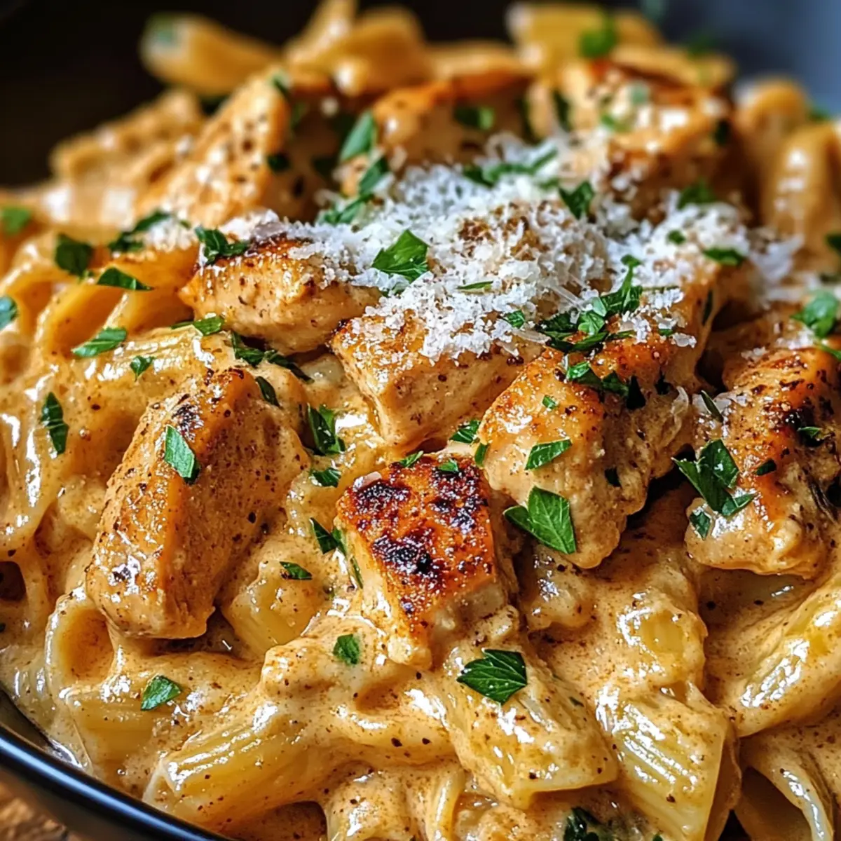 Cowboy Butter Hühnchen Pasta: Einfach und Cremig