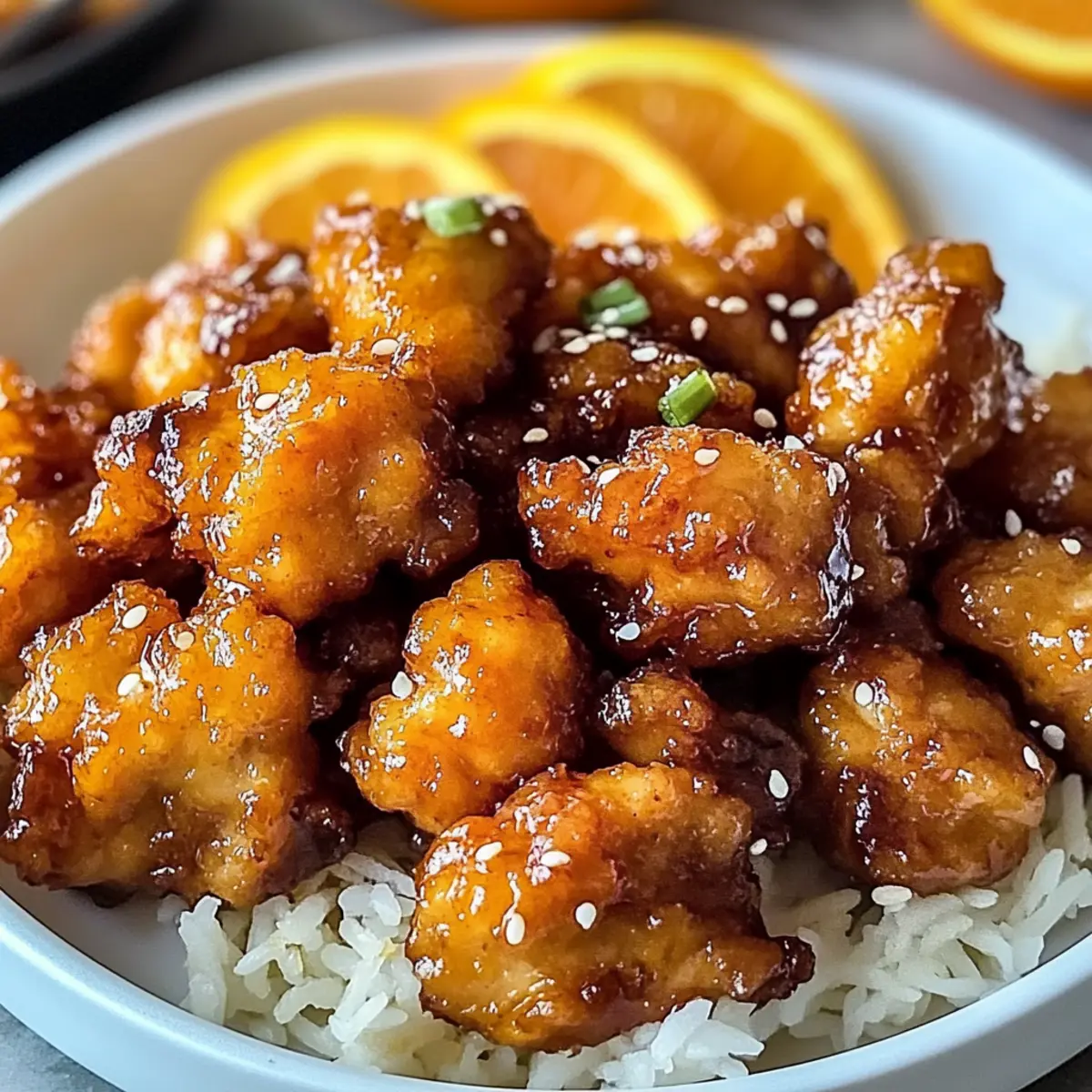 Knuspriges Orangenhühnchen für ein schnelles Dinner