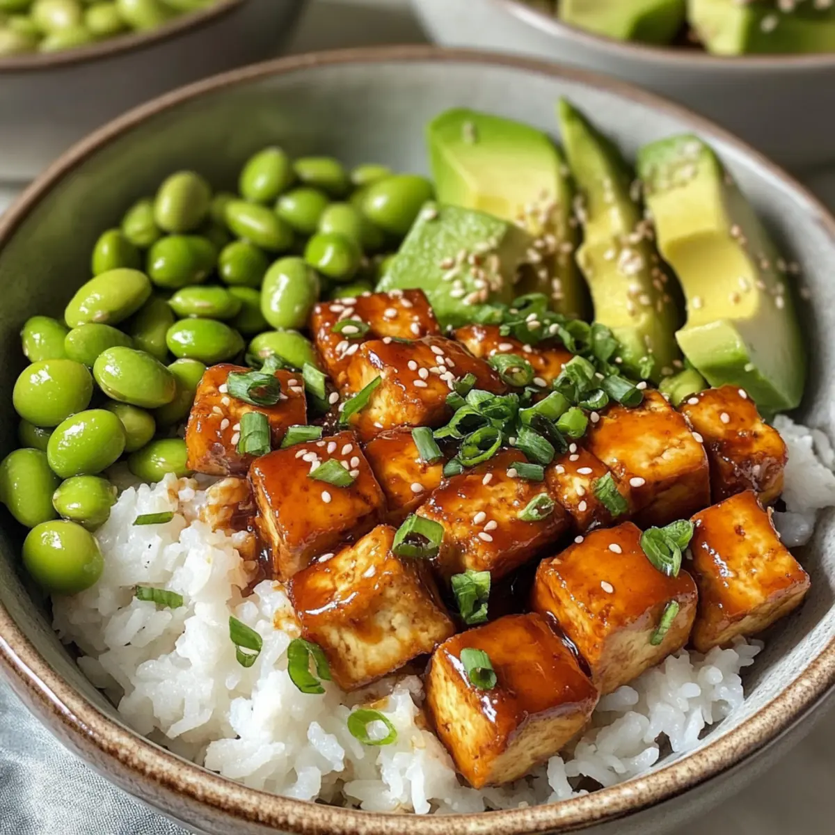 Knuspriger Klebriger Tofu für dein perfektes Abendessen