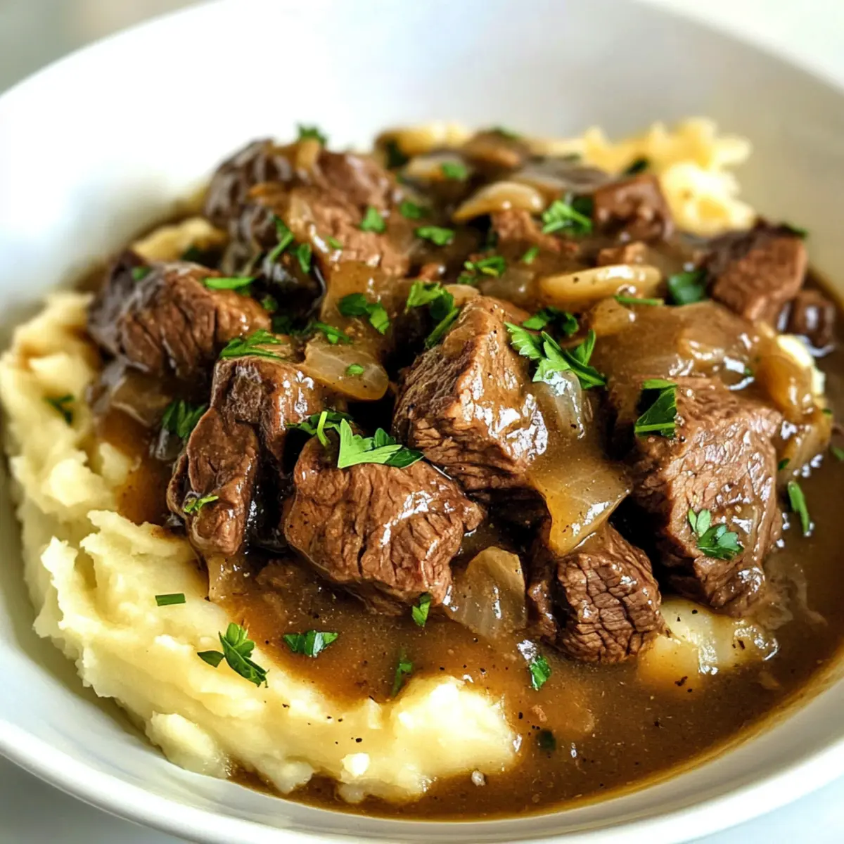 Crockpot Rindfleischspitzen in herzhafter Soße