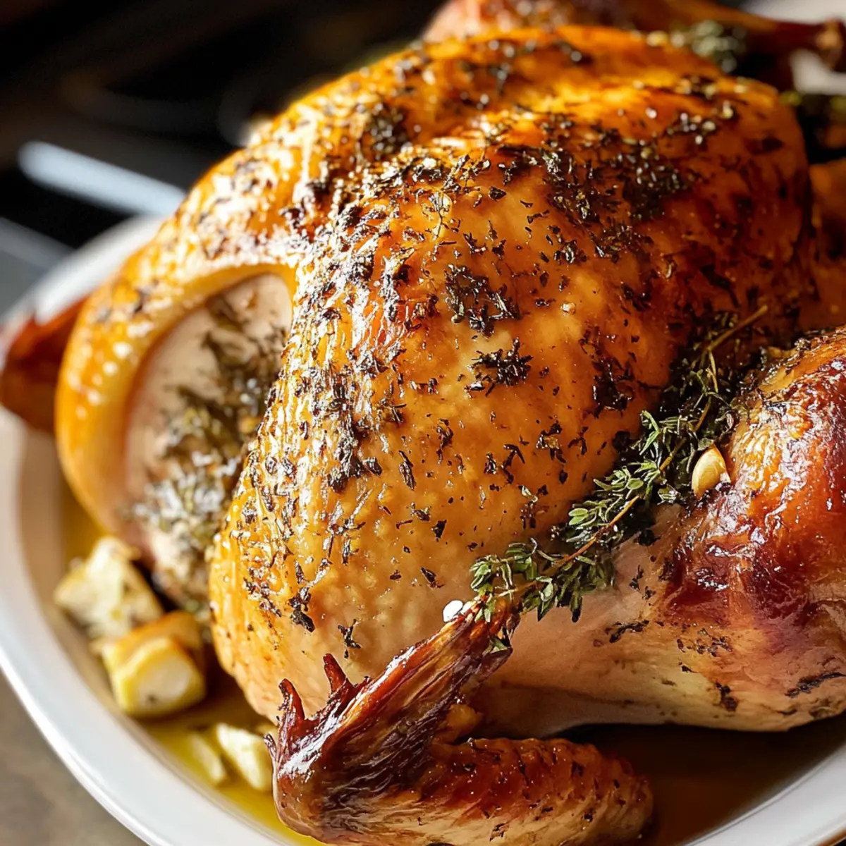 Knoblauchtruthahn für ein unvergessliches Thanksgiving