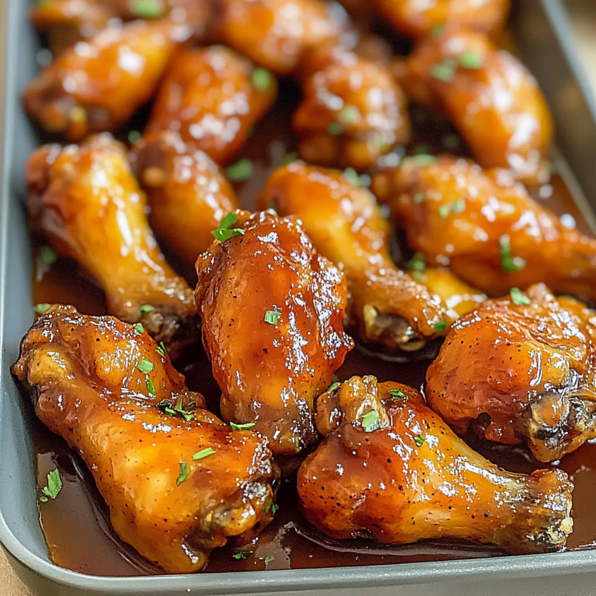 Honig BBQ Hähnchenflügel für die perfekte Party