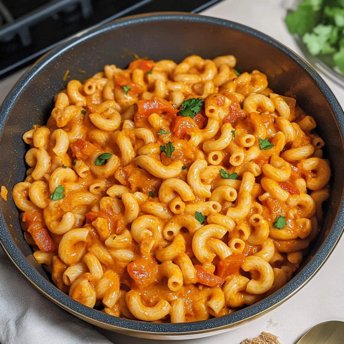 Schnelles Instant-Topf Makkaroni Tikka Masala Rezept