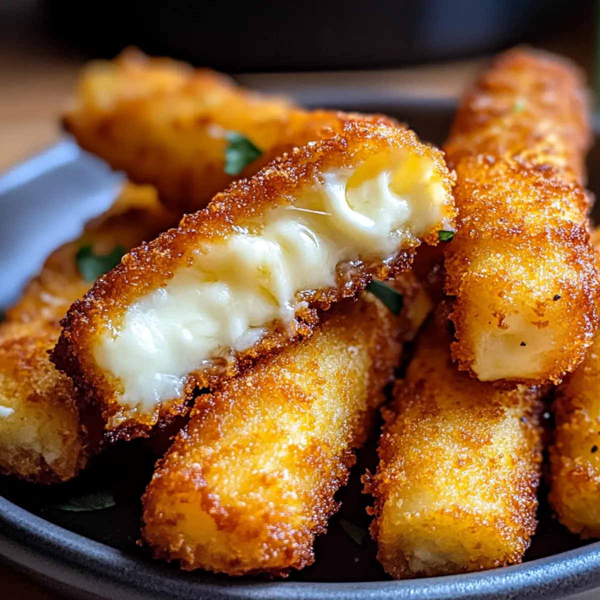 Keto Mozzarella Sticks für den perfekten Snack