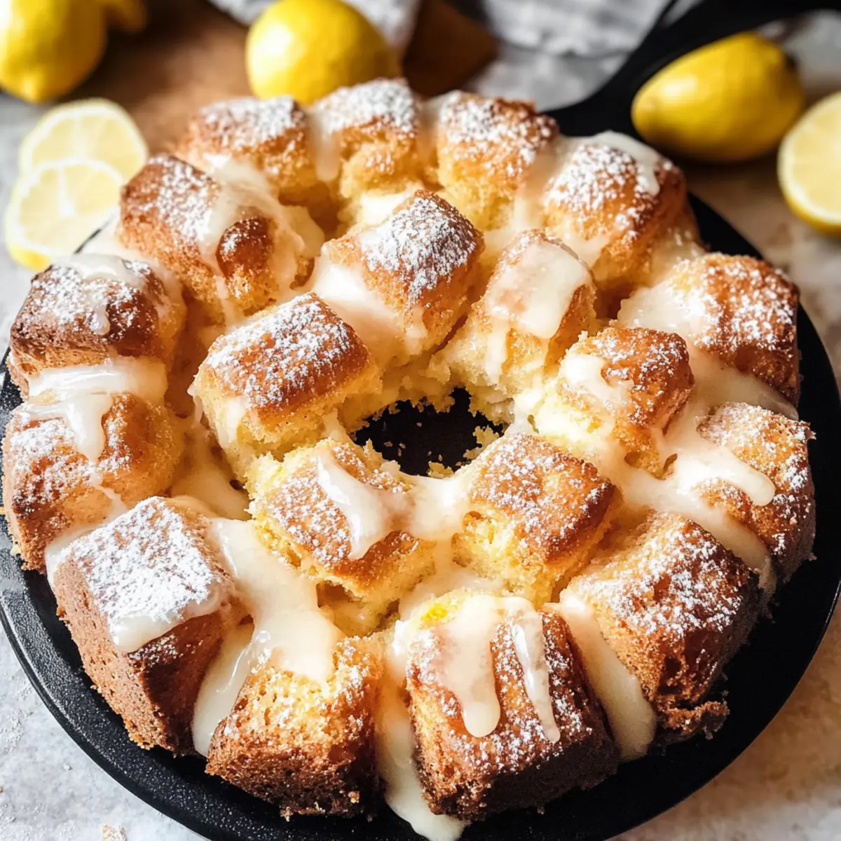 Zitronen Affenbrot für fröhliche Genussmomente