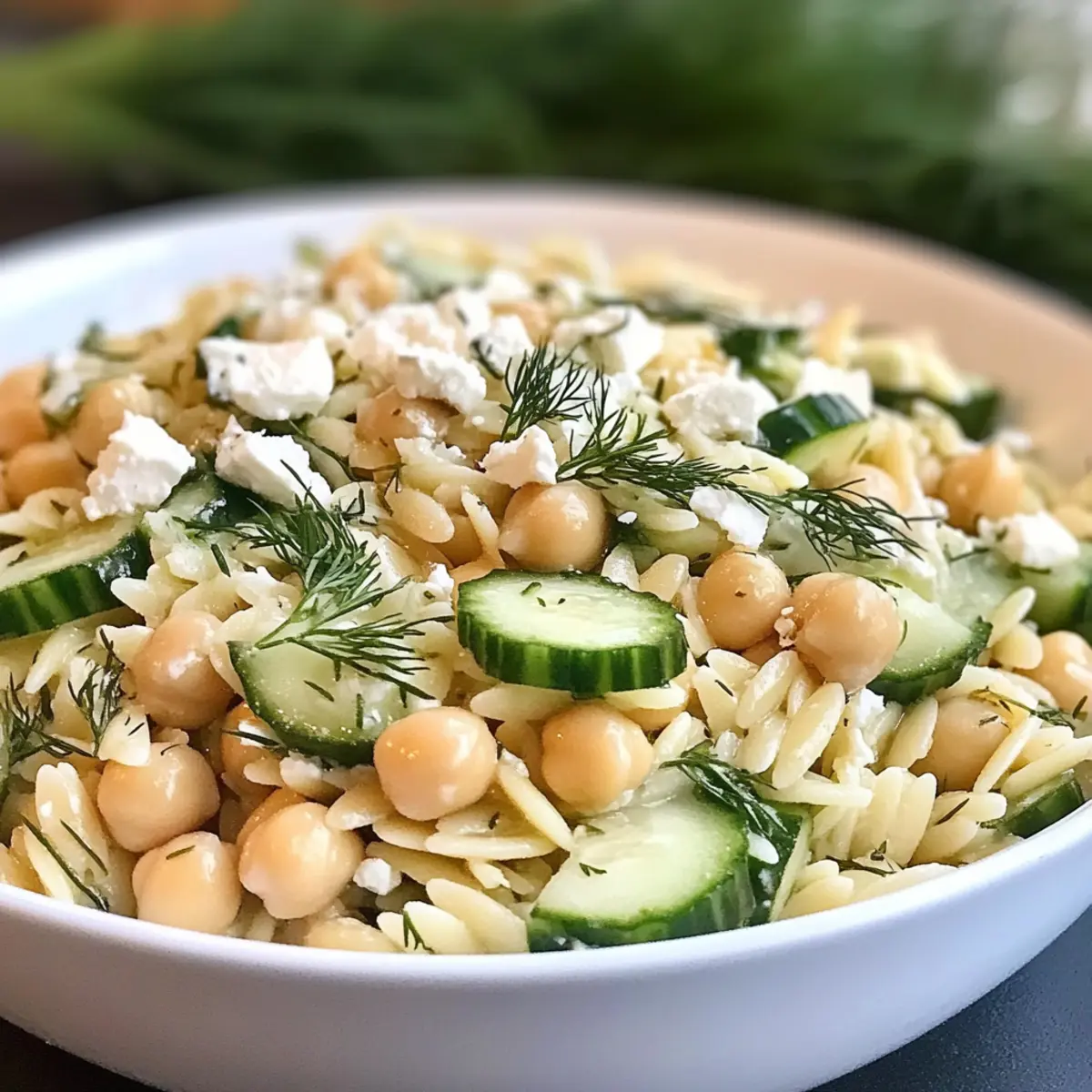 Zitronen-Orzo-Kichererbsensalat Rezept zum Verlieben